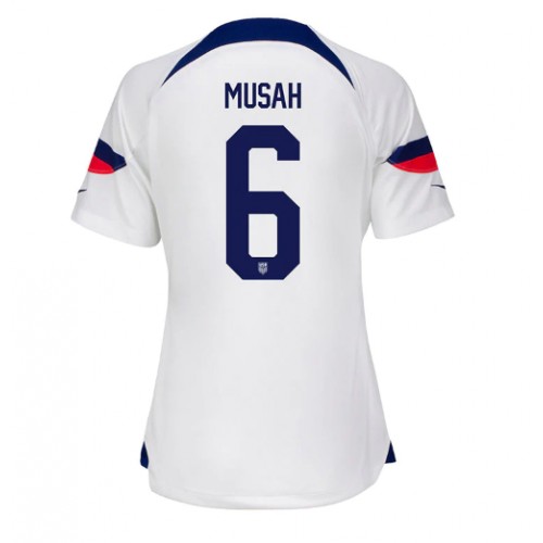 Fotballdrakt Dame forente stater Yunus Musah #6 Hjemmedrakt VM 2022 Kortermet